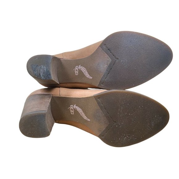 Ugg Charlotte Seaweed Perf Booties Brown Leather Laser Cut Zip US 6 EU37  AU 5.5 - Picture 11 of 11